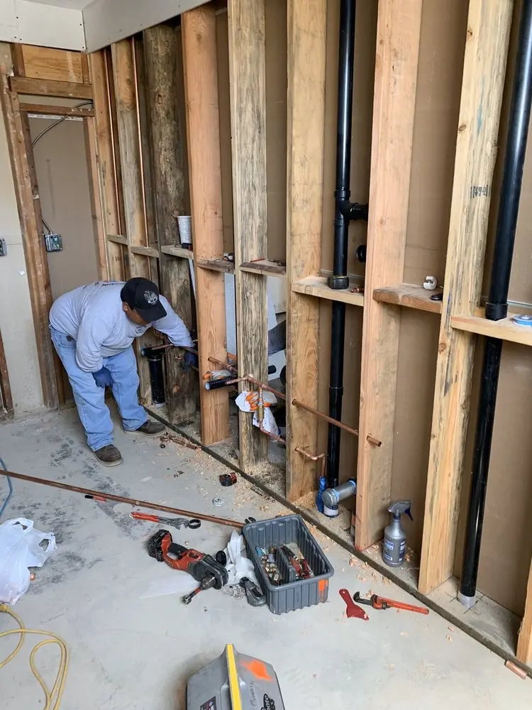 Commercial rough-in plumbing for Water Heater Replacement in Winder Village